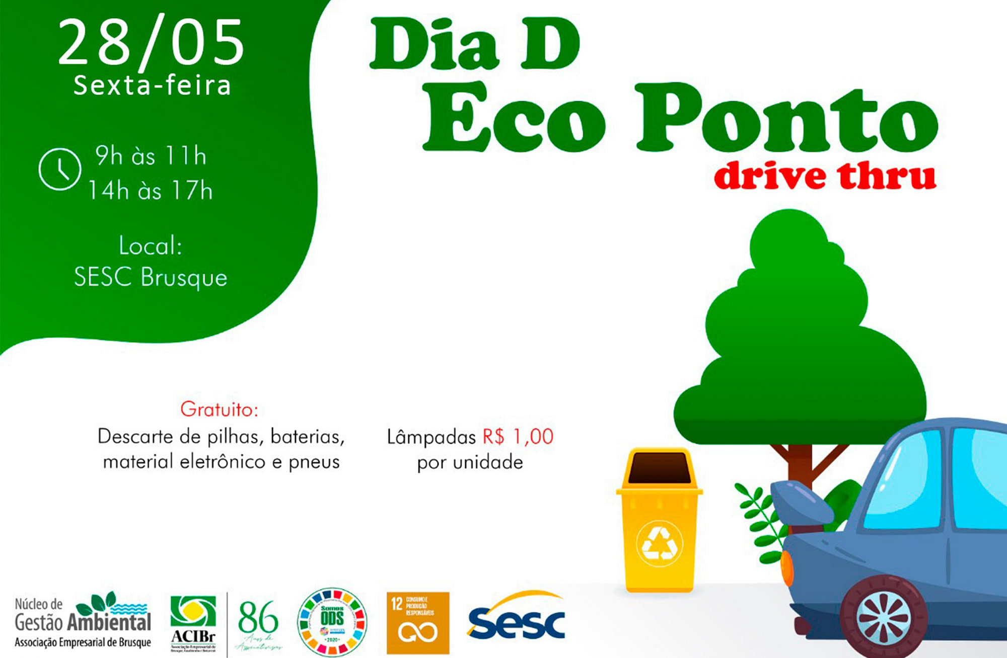Núcleo de Gestão Ambiental realiza mais uma edição do Dia D Ecoponto